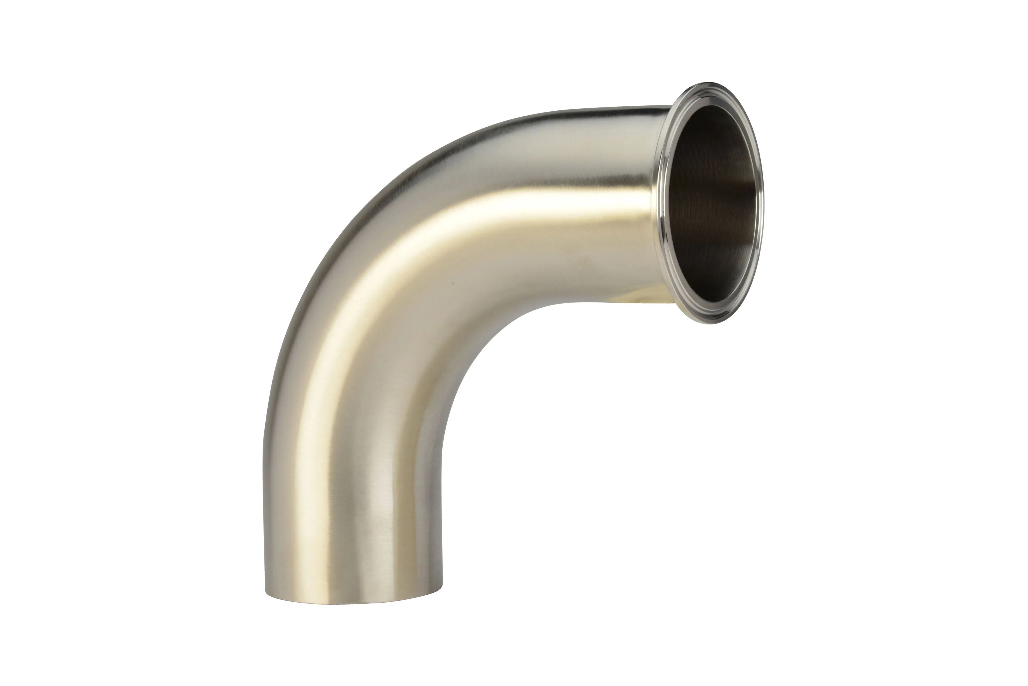 1.5" Clamp X Butt-Weld 90 Elbow - Polished (L2CM)  - T304 Stainless Steel - Wayland Industries - W4L2CM-15