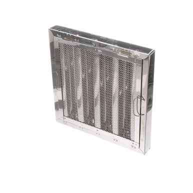 16 in x 16 in Stainless Steel Hood Filter w/ Spark Arrestor and Hooks