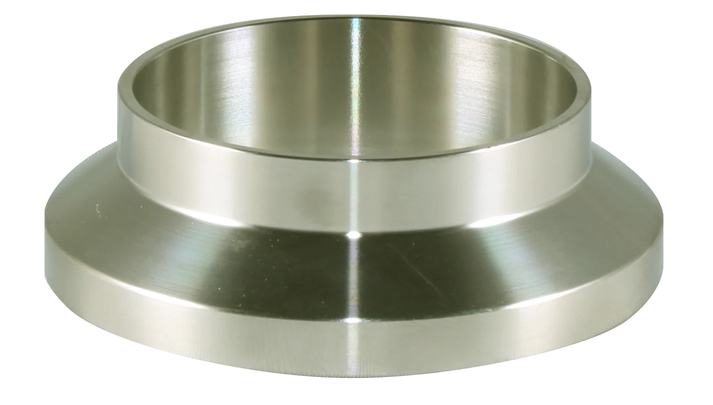 2.5" Q-Line Short Weld Ferrule (14WQ)  - T316L Stainless Steel - Wayland Industries - W614WQ-25