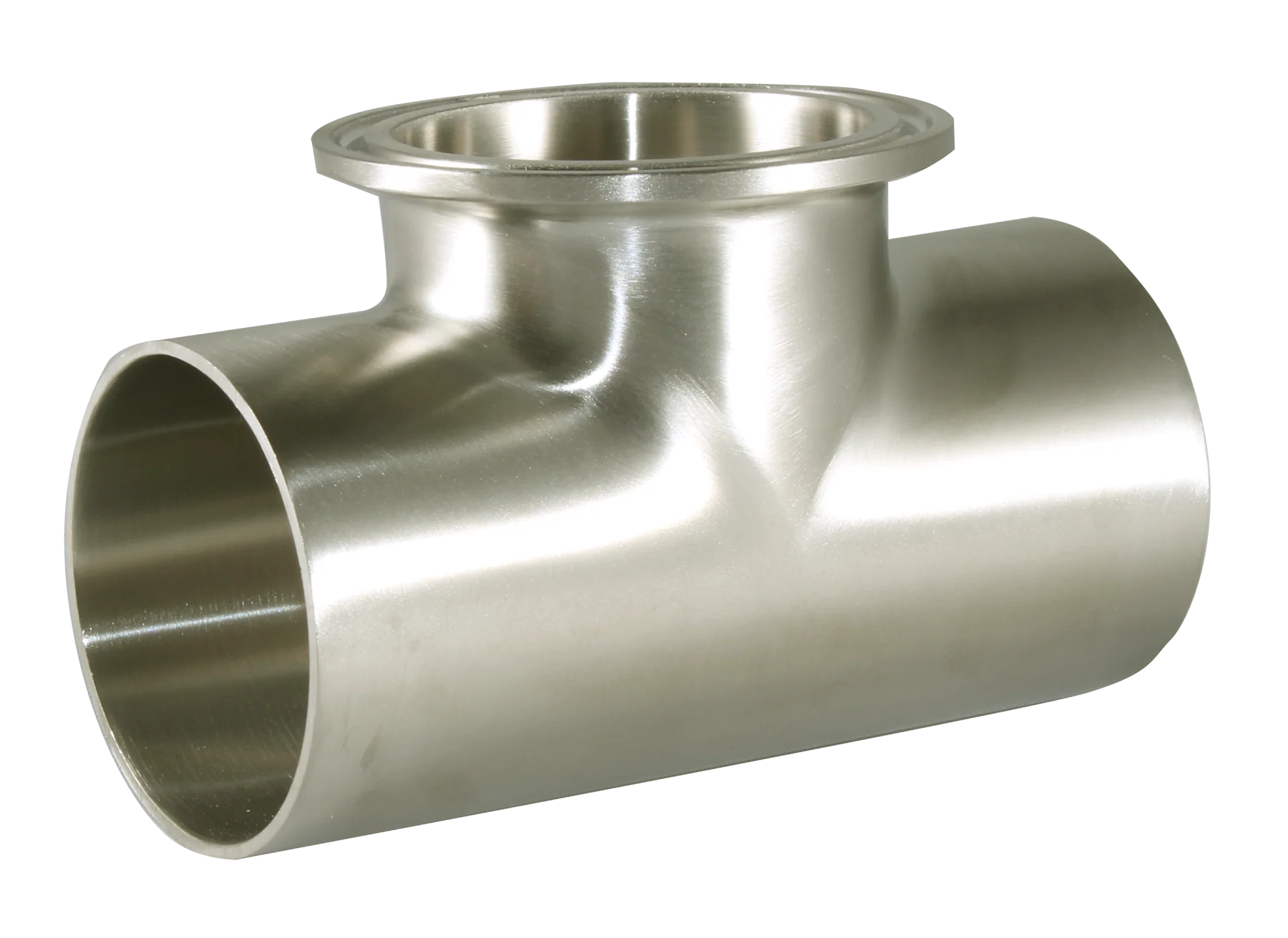 2.5" Weld X Weld X Clamp Short Outlet Tee (7WWMS) - T316L Stainless Steel - Wayland Industries - W67WWMS-25
