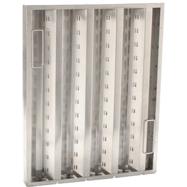 20 in x 16 in Hinged Stainless Steel Hood Filter 05-E
