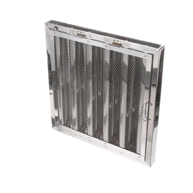 20 in x 20 in Stainless Steel Hood Filter w/ Spark Arrestor and Hooks