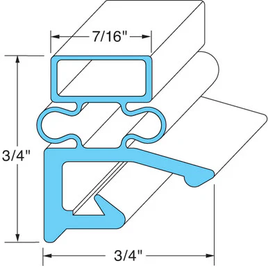 Vulcan 69-1 Gasket Fits Traulsen, Hobart