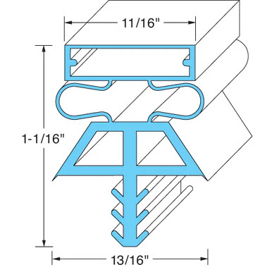 36 1/4 in x 78 in Door Gasket 36-1