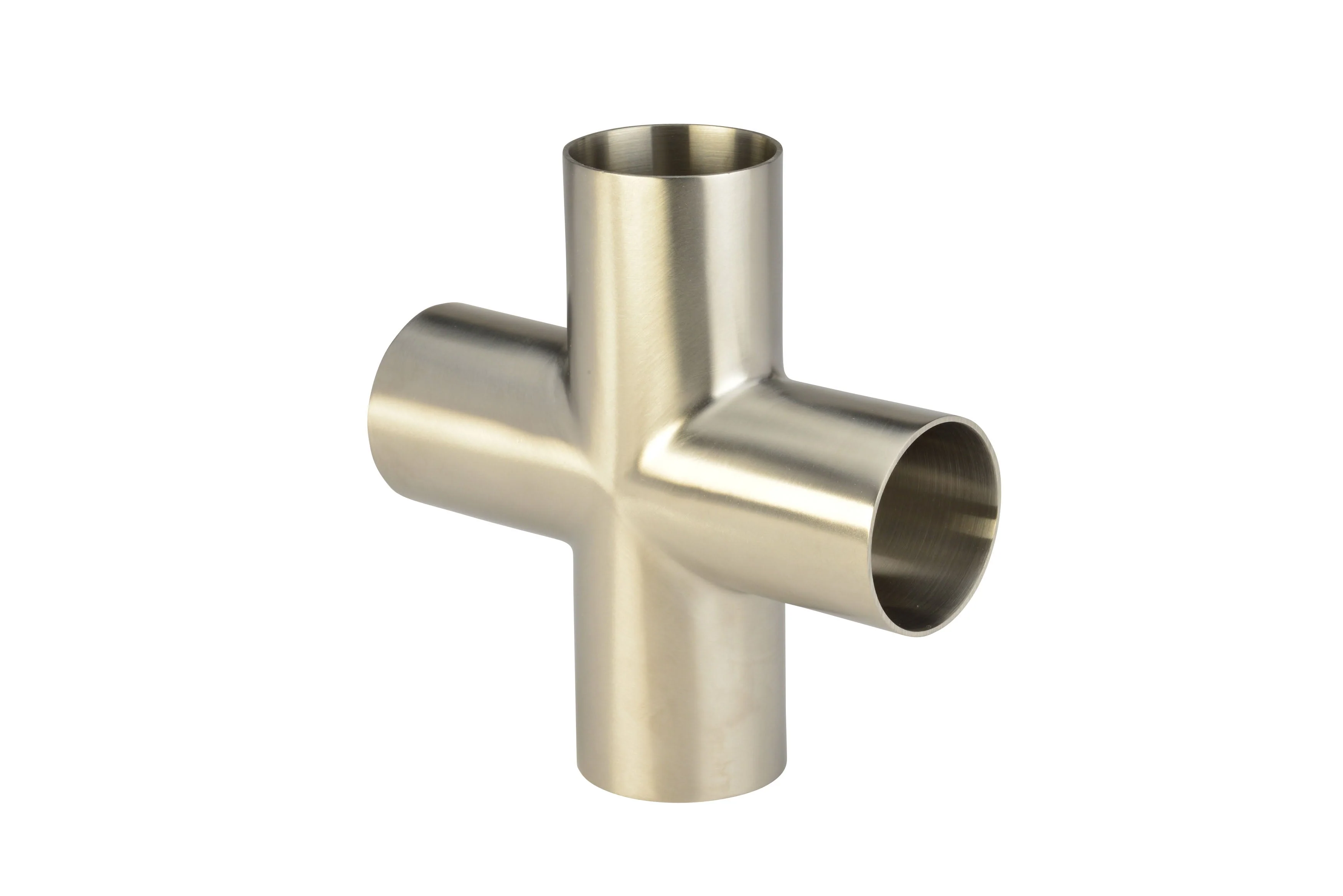 6" Butt-Weld Cross - Polished (9WWWW)  - T316L Stainless Steel - Wayland Industries - W69WWWW-6-7