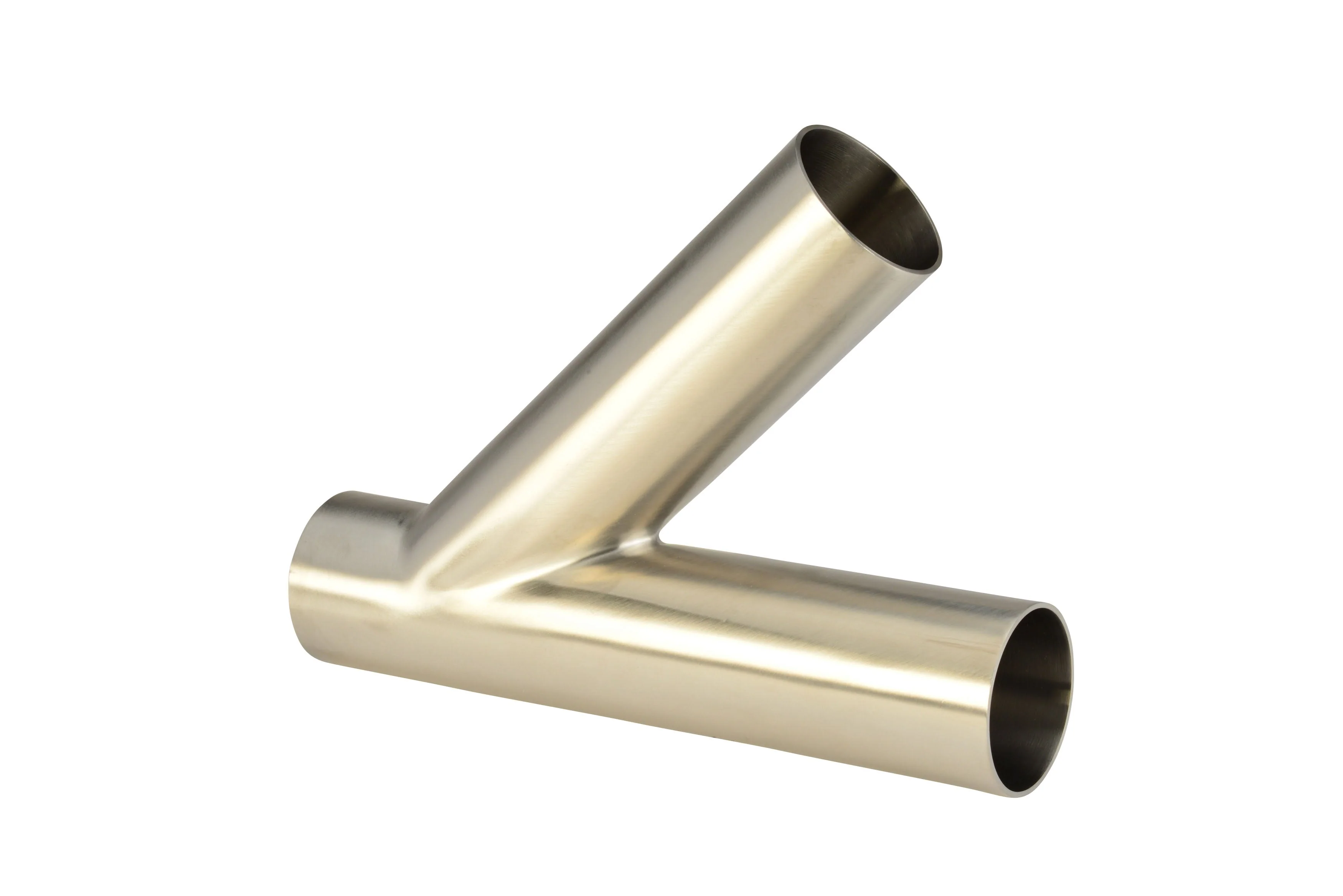 6" Butt-Weld Lateral Wye - Polished (28WA) - T316L Stainless Steel - Wayland Industries - W628WA-6-7