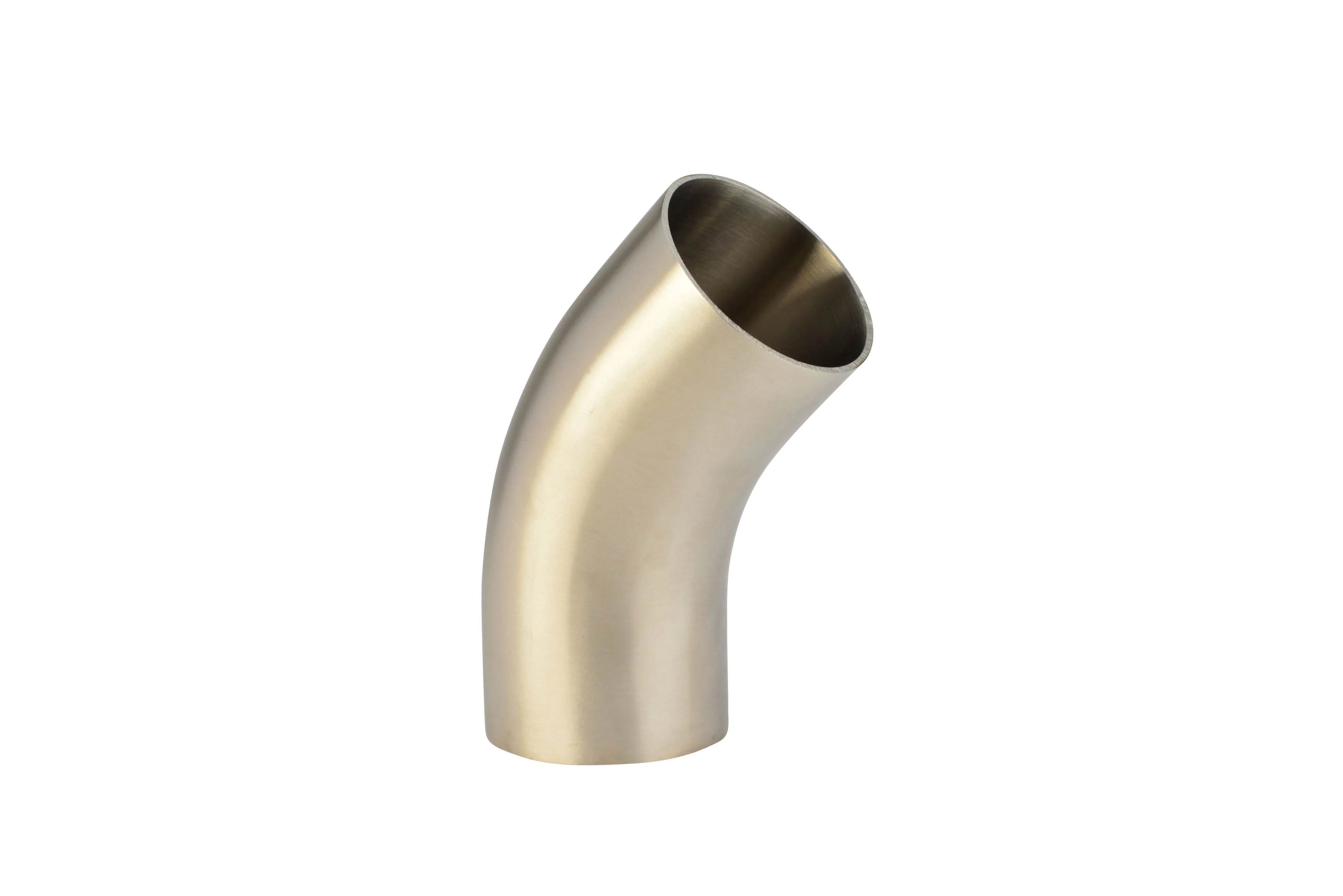 6" Butt-Weld Long 45 Elbow - Polished (L2KS) - T304 Stainless Steel - Wayland Industries - W4L2KS-6-7