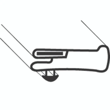 62 1/8 in x 28 5/8 in Door Gasket Replaces Anthony 02-14160-2018 62-1