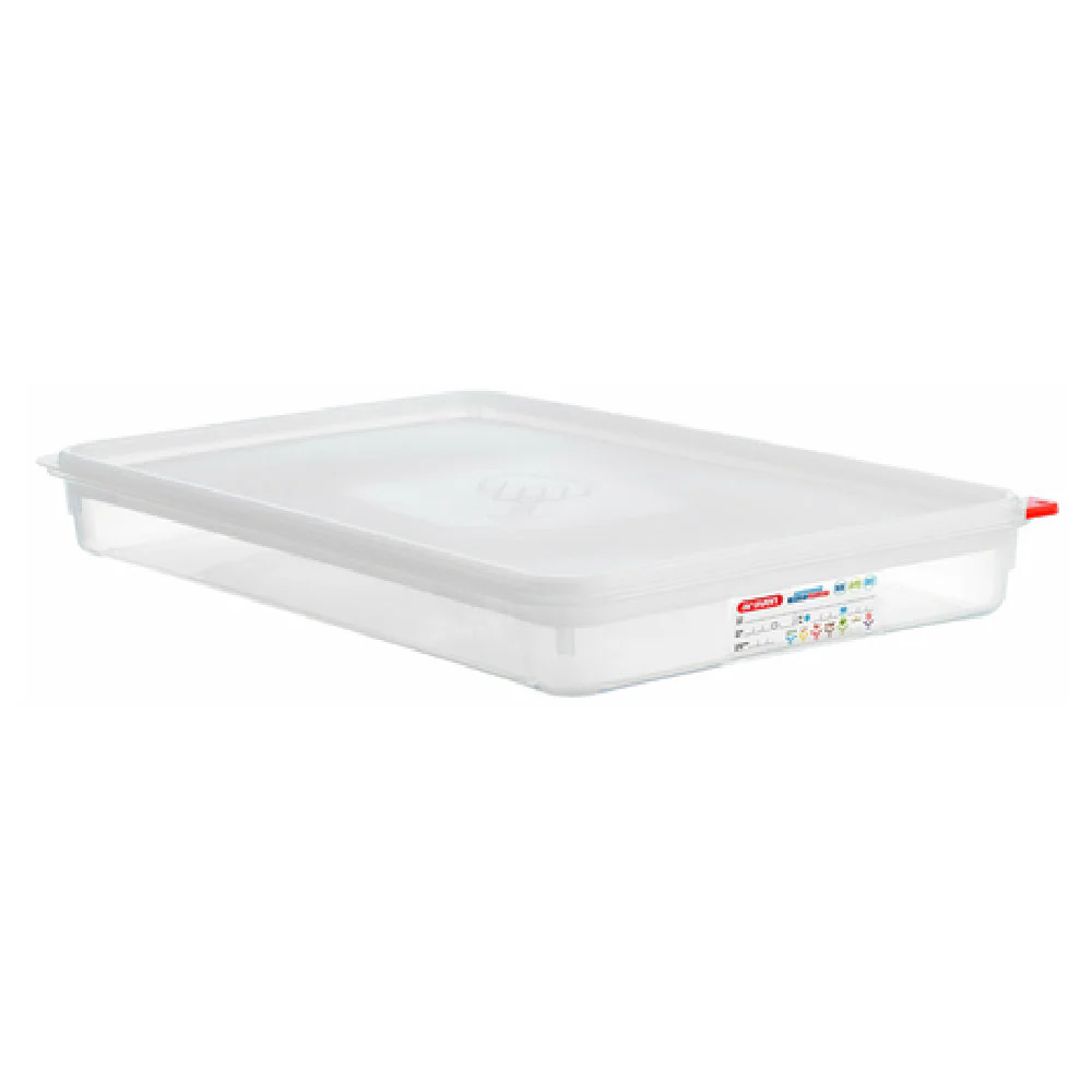 Carlisle 03044 8.5 Qt Food Storage Container GN 1/1 Polypropylene Transparent with Airtight Lid