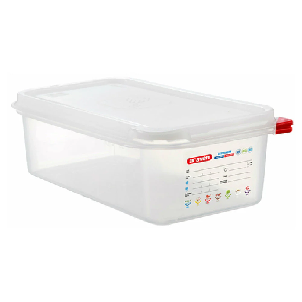 Carlisle 03030 4.2 Qt Food Storage Container with Airtight Lid Polypropylene