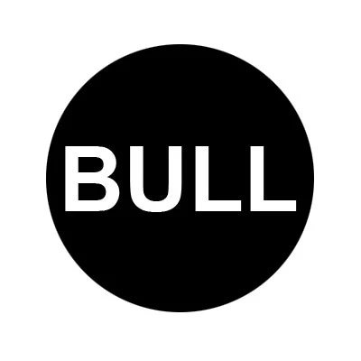 Wunder-Bar 'Bull' Button Cap - Round Black with White Lettering