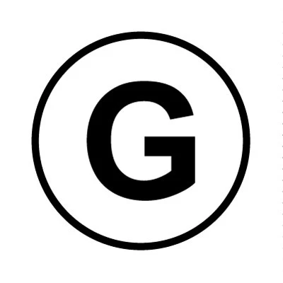 Bargun Button Cap Round, G, White Cap Black Letter