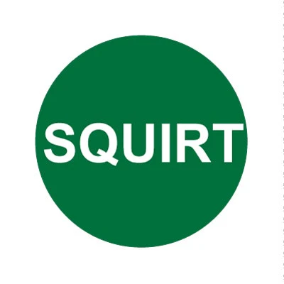 Bargun Button Cap Round, Squirt, Green Cap White Letter
