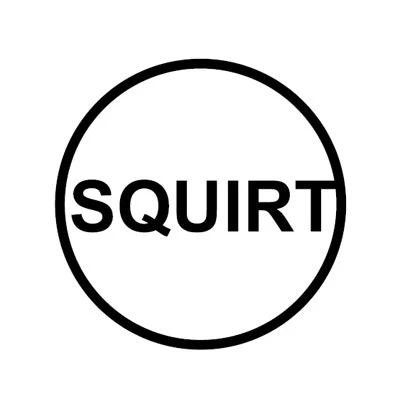 Wunder-Bar 'Squirt' Button Cap - Round White with Black Lettering