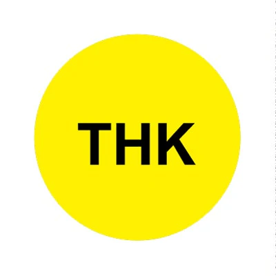 Bargun Button Cap Round, Thk, Yellow Cap Black Letter