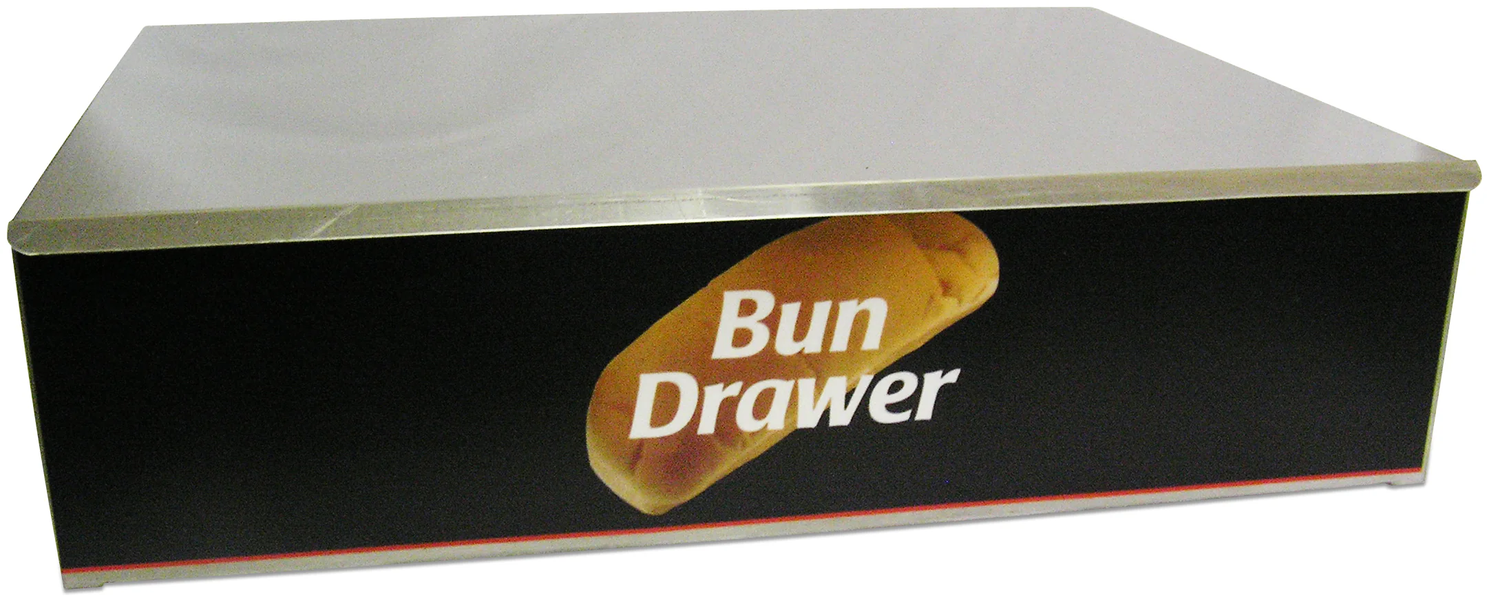 Winco 65020 22 Inch Stainless Steel Hot Dog Bun Box with Durable Design