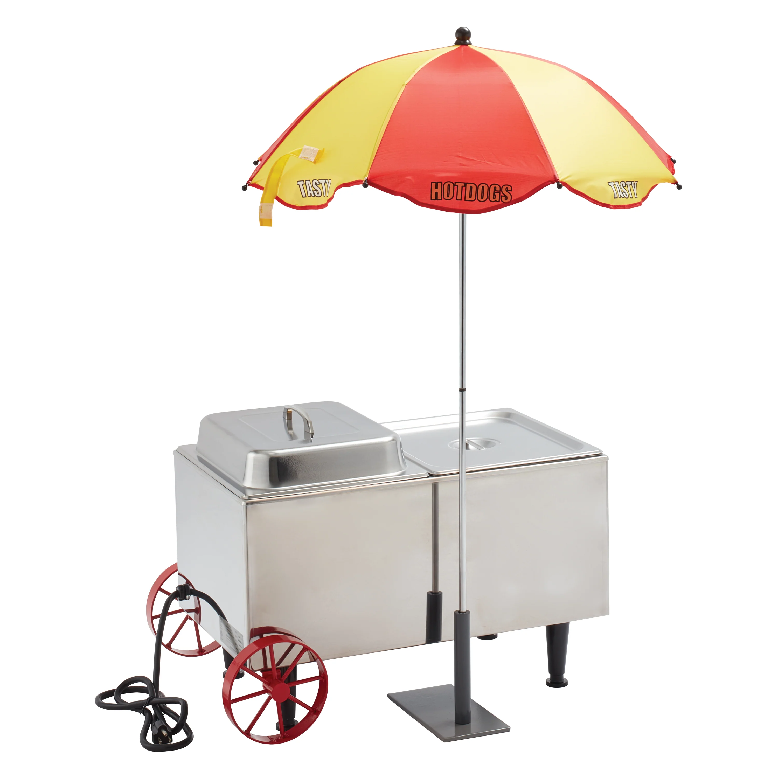 Winco 60072 21 Inch Electric Hot Dog Mini Cart with Adjustable Thermostat - Image 7