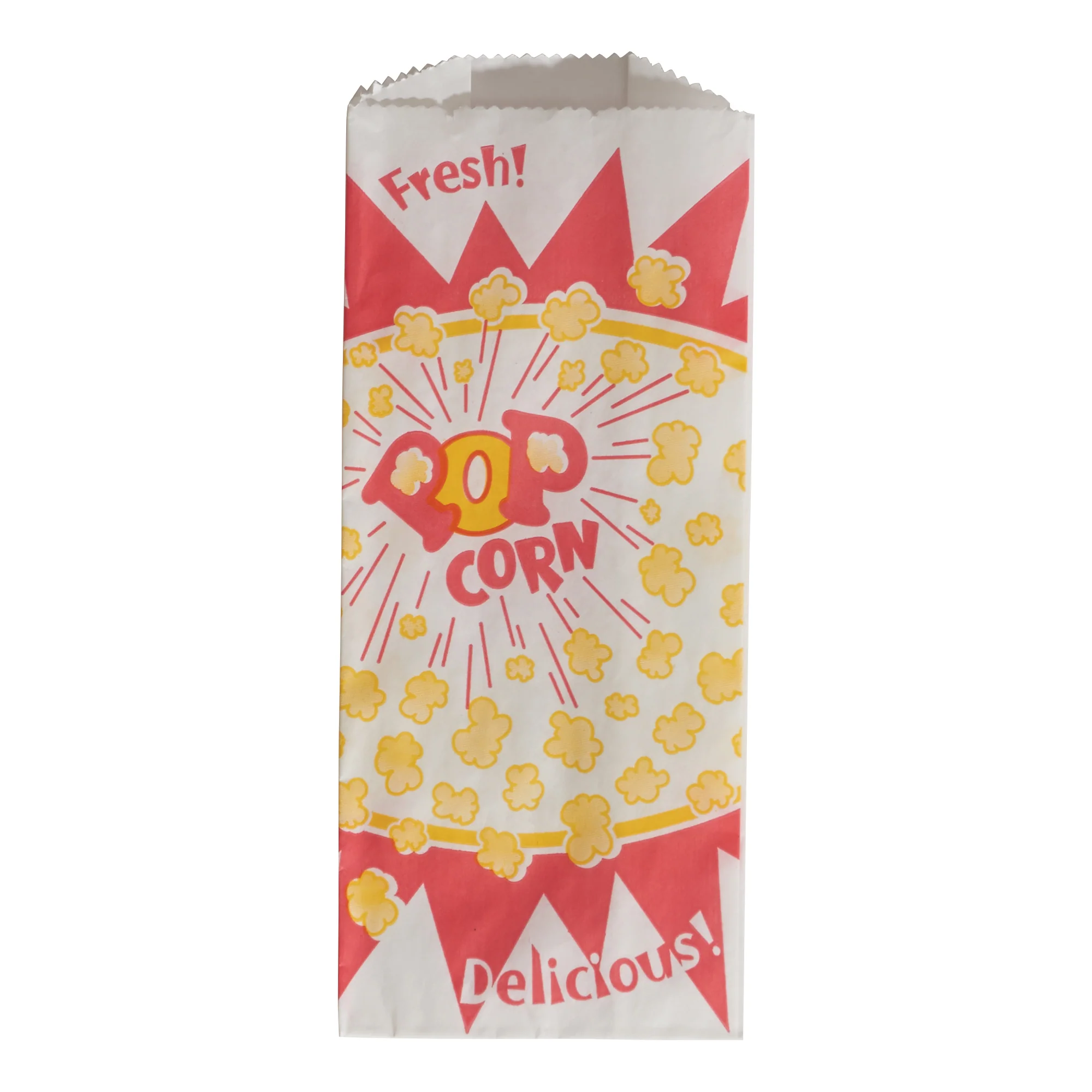 Winco 41002 1.5 Oz Popcorn Paper Bag 4 Inch with food-safe kraft paper - 1000 Bags - Image 2