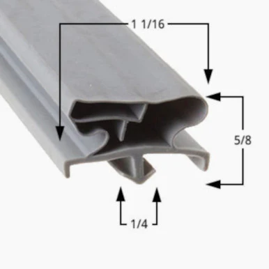 Bottom Drawer Gasket Replaces Traulsen 341-60284-03