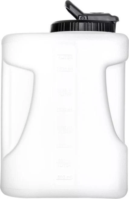 Carlisle 640000 1 Gallon Mixing Container Pitcher Plastic Dishwasher Safe Clear w/ Black Lid - Image 5