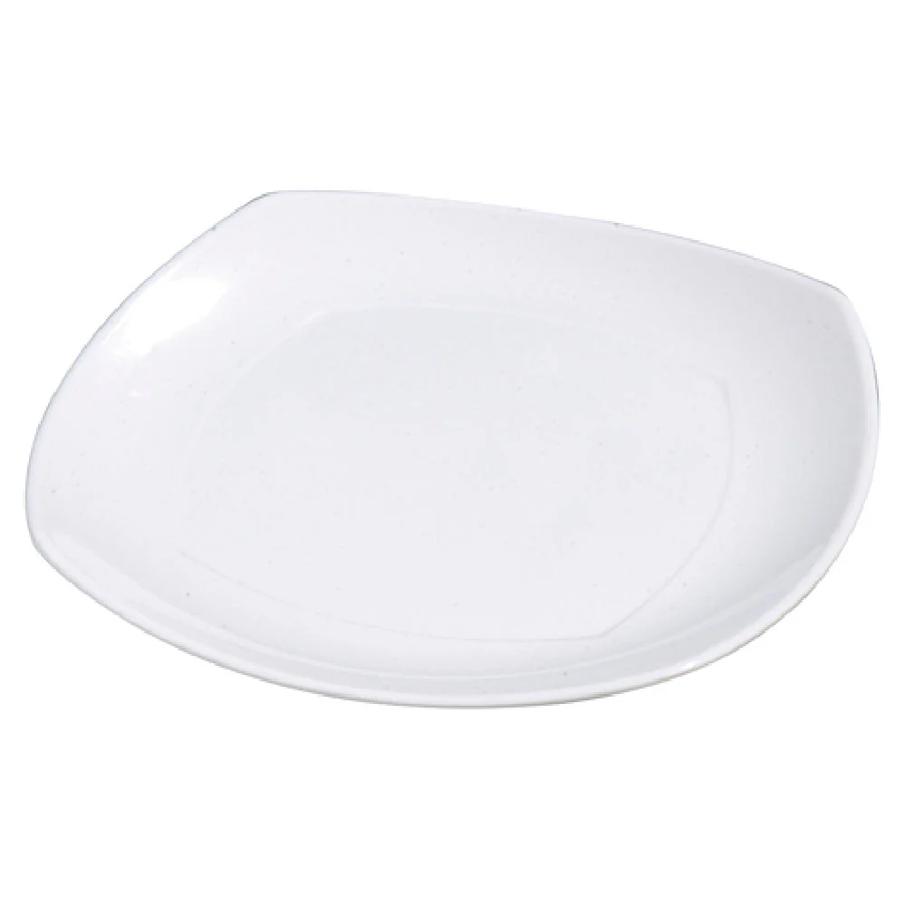Carlisle 4330402 11 Inch Square Dinner Plate with Upturn Corners White Melamine