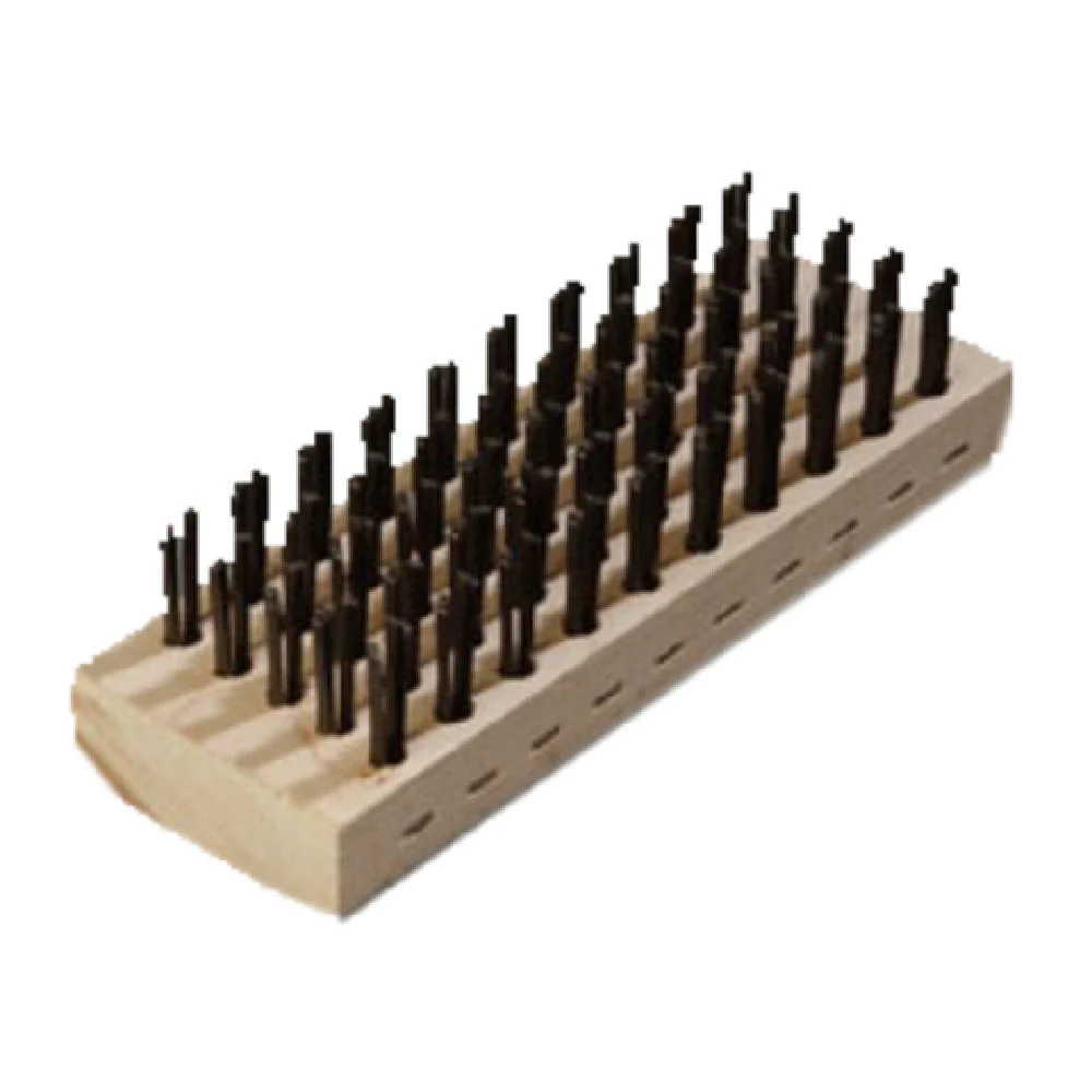 Carlisle 4578100 2-5/8 Inch Butcher Block Brush Tempered Steel Wire Bristles