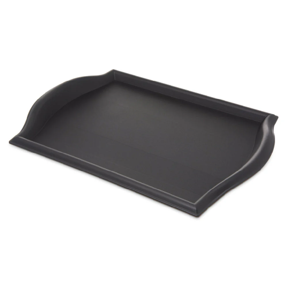 Carlisle 1217BT03 12 Inch Tray Fast Food Curved Handles Black Polypropylene