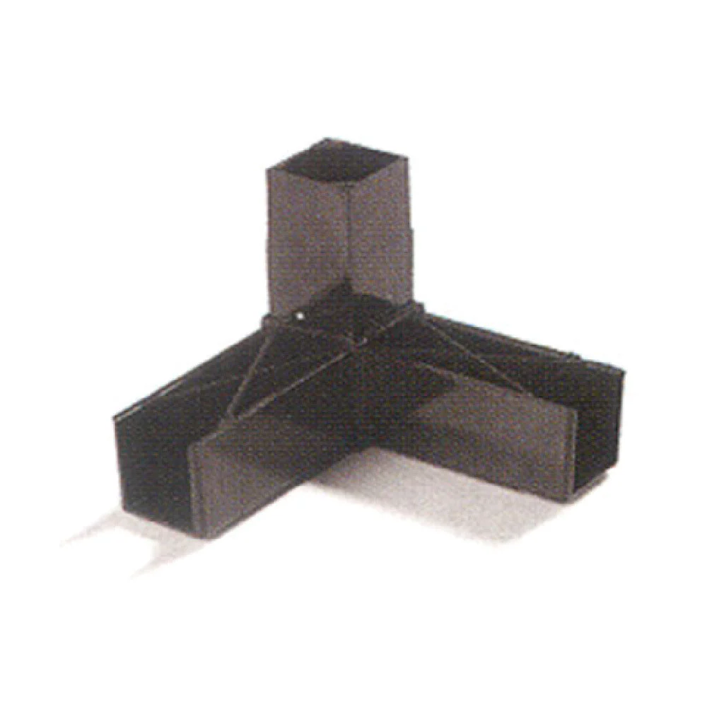 Carlisle 900231 1 Inch Square Assembly Block 90 Degree Angle Polycarbonate Gray