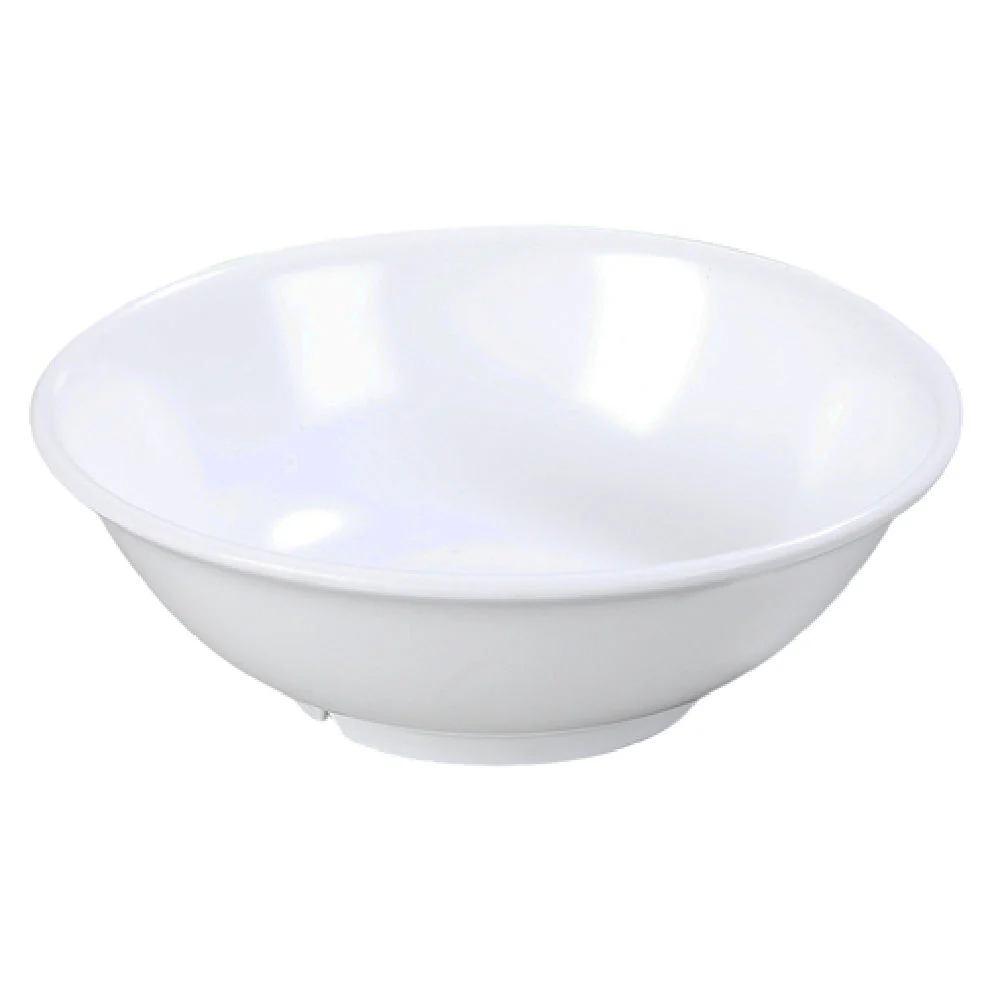 Carlisle 4373802 36 Oz Melamine Serving Bowl Round White Dishwasher Safe