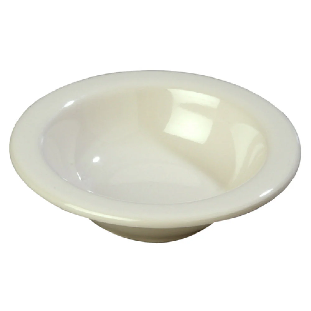 Carlisle 3304242 4-1/2 Oz Rimmed Fruit Bowl Melamine White Dishwasher Safe