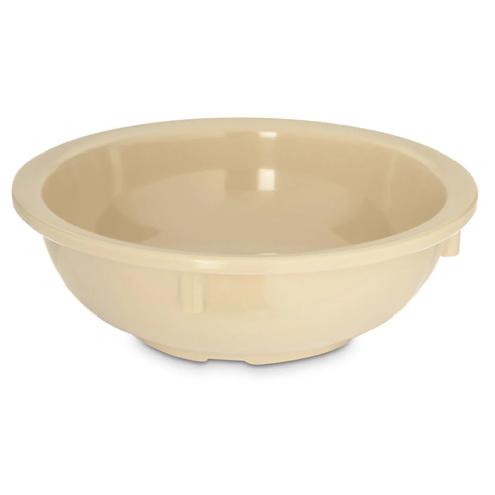 Carlisle KL10825 14 Oz Nappie Bowl Tan Melamine Rolled Edge Dishwasher Safe