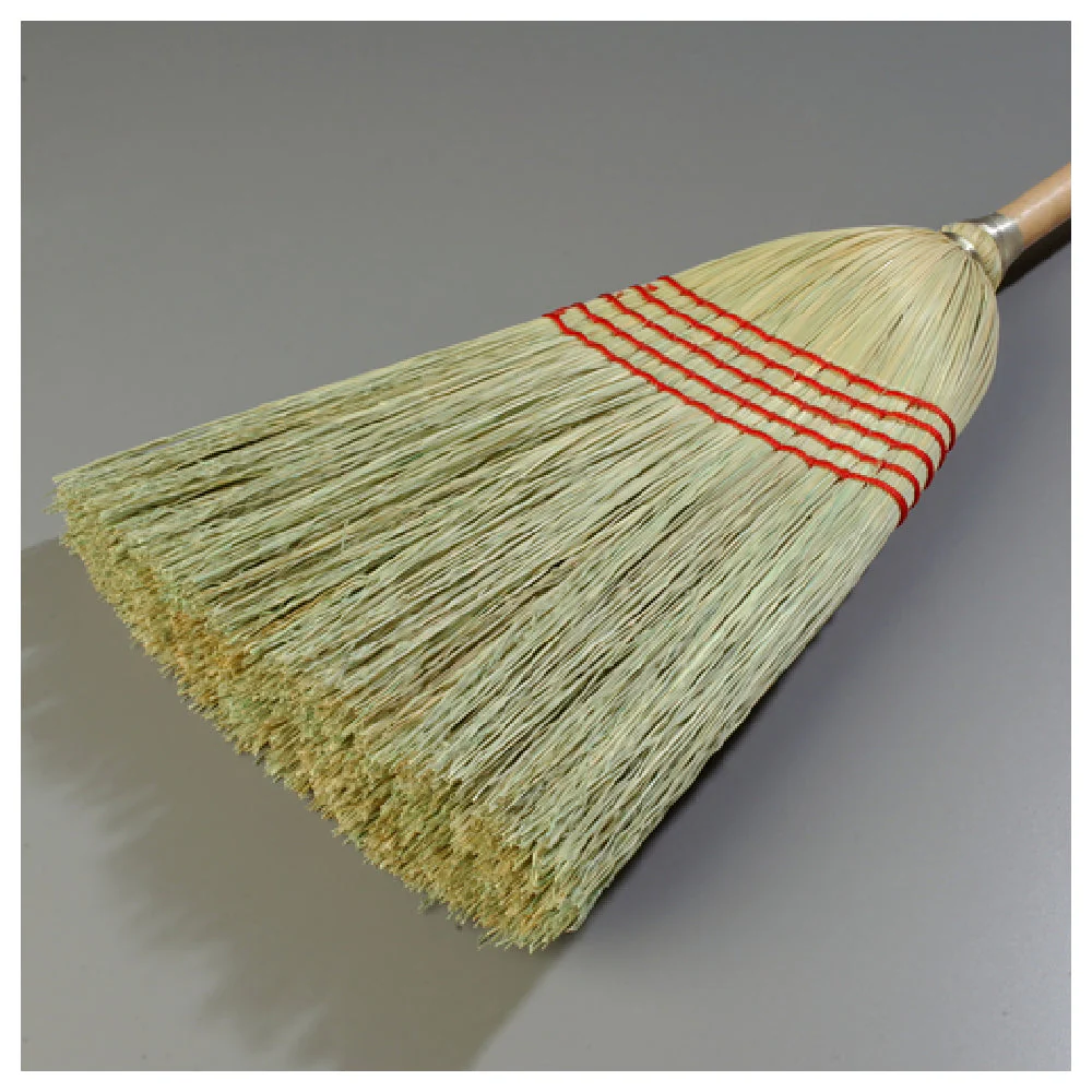 Carlisle 4063400 12 Inch Corn Broom with 100 Percent Corn Bristles and Wood Handle