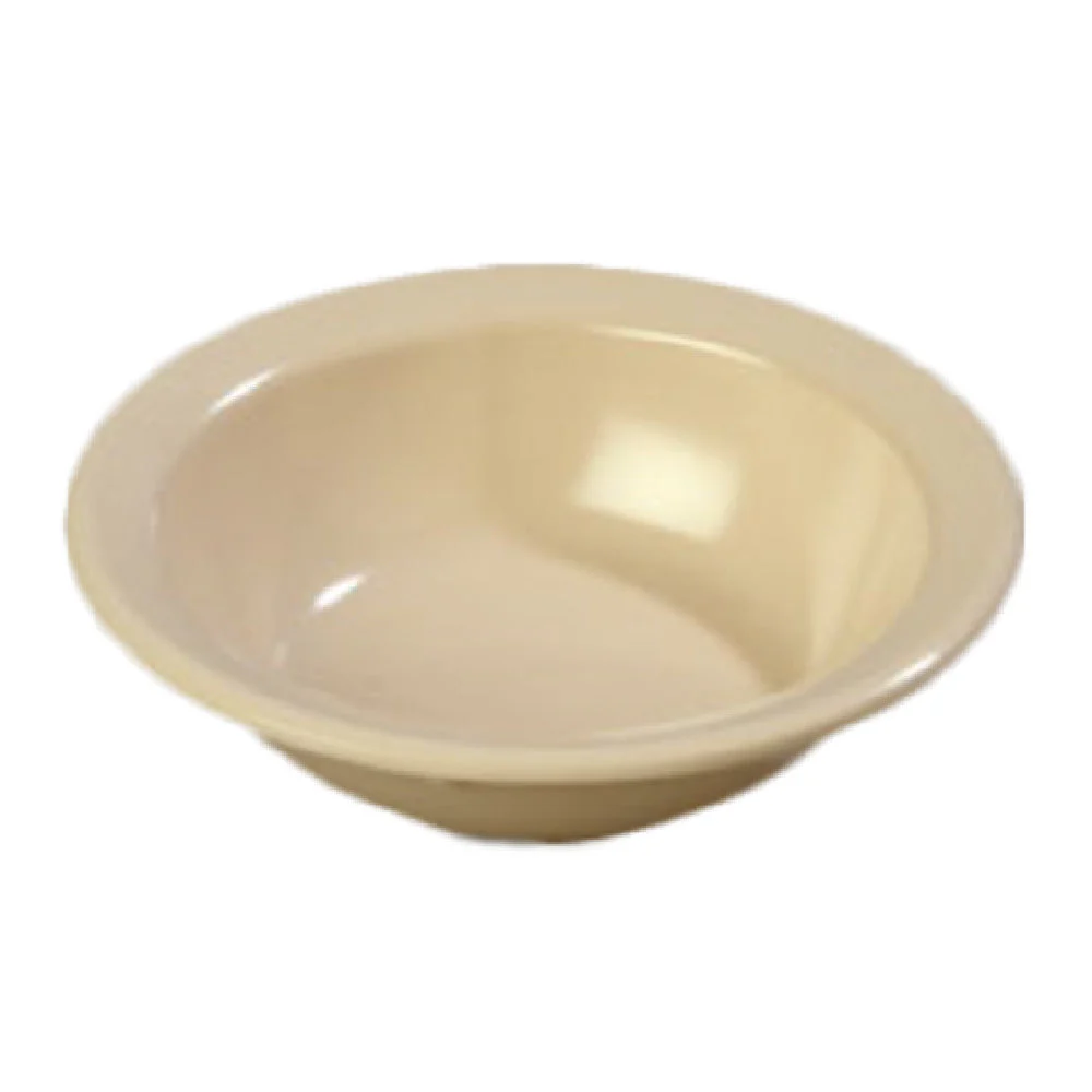 Carlisle 43531-825 4-1/2 Inch Diameter Tan Melamine Fruit Bowl with Reinforced Rim