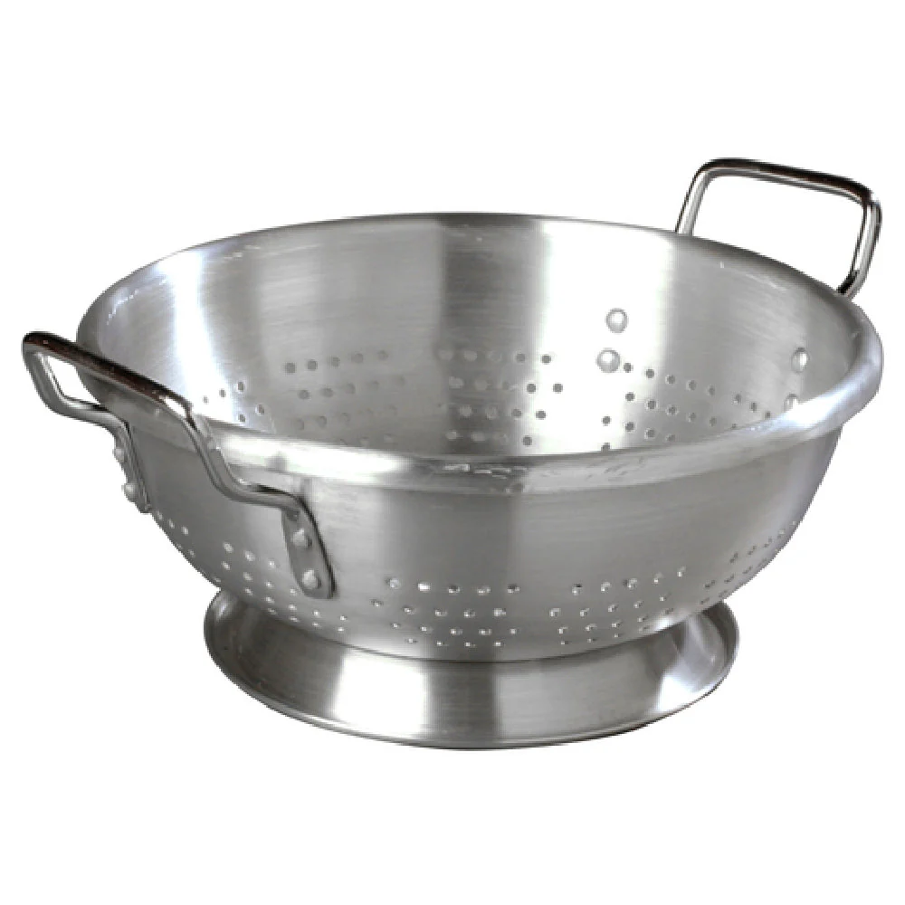 Carlisle 60278 8 Qt. Colander Aluminum Rolled Edge Dishwasher Safe