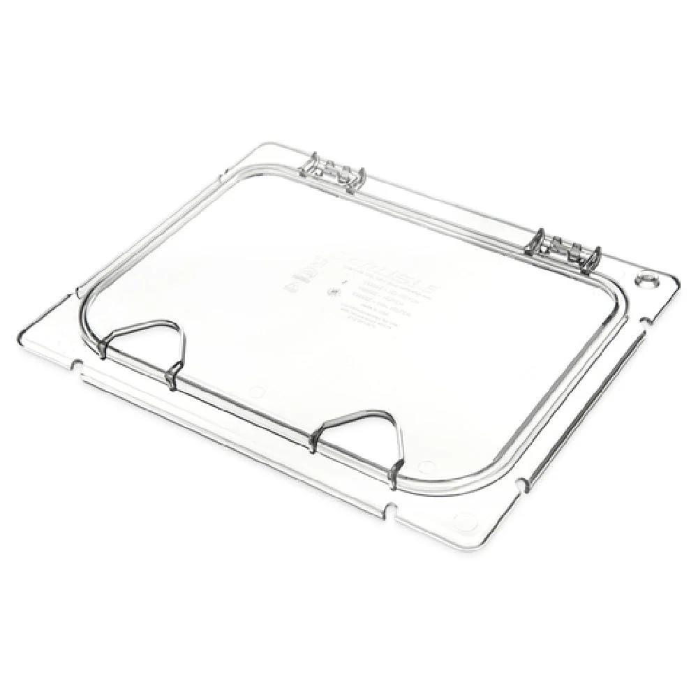 Carlisle CM10240Z07 1/2 Size Coldmaster Lid Clear Polycarbonate with Double Notch