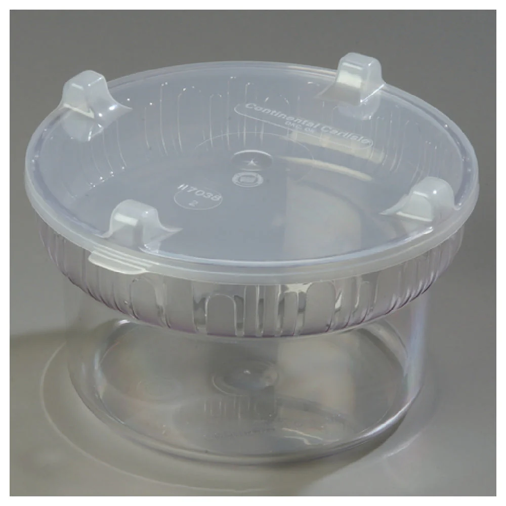 Carlisle 703907 1.9 Quart Clear Polycarbonate Bowl with Snap-on Lid