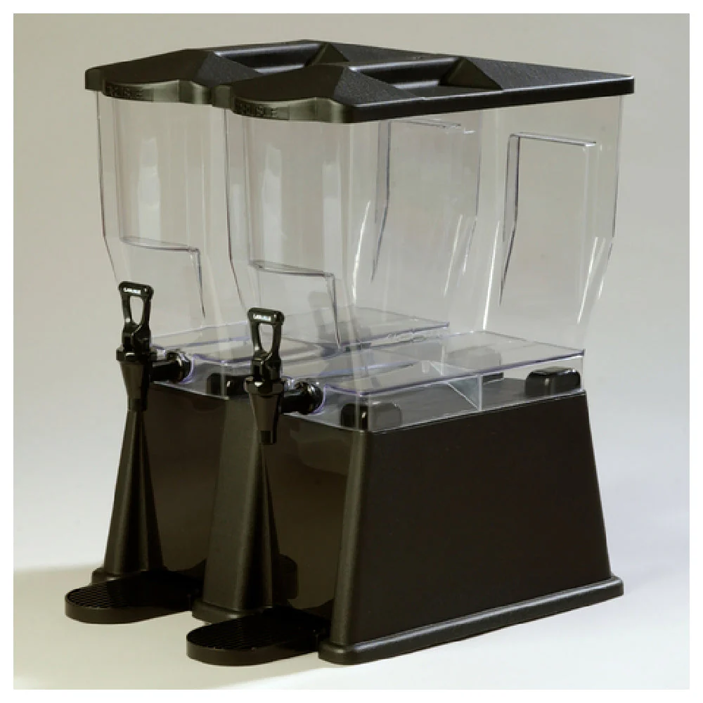 Carlisle 1085103 15 Inch Non-Insulated Beverage Dispenser Double Bowl Polycarbonate