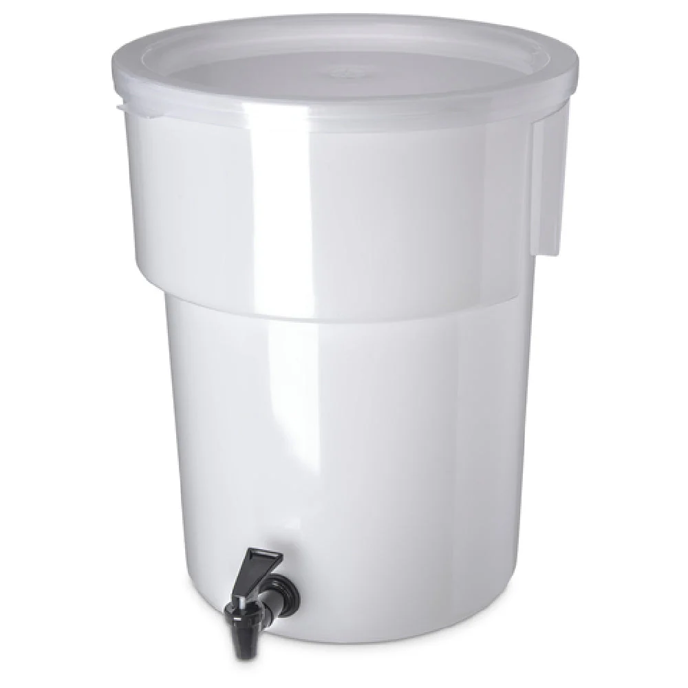 Carlisle 221002 5 Gallon Beverage Dispenser Round with No-Drip Faucet Polyethylene
