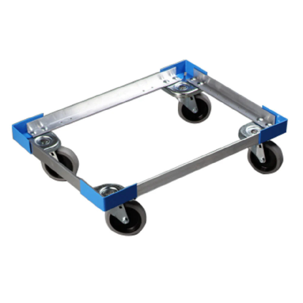 Carlisle DL30023 24 Inch Aluminum Food Carrier Dolly Open Frame Design with Bumpers