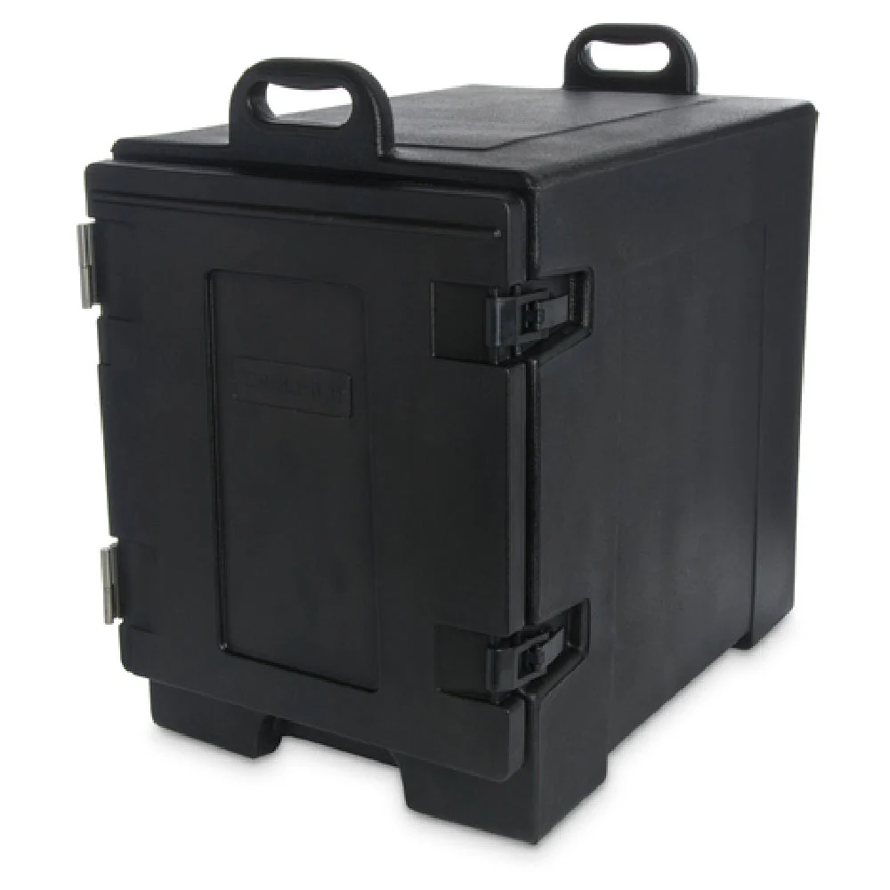 Carlisle PC300N03 24 Inch End Loader Food Carrier Black Insulated Polyethylene