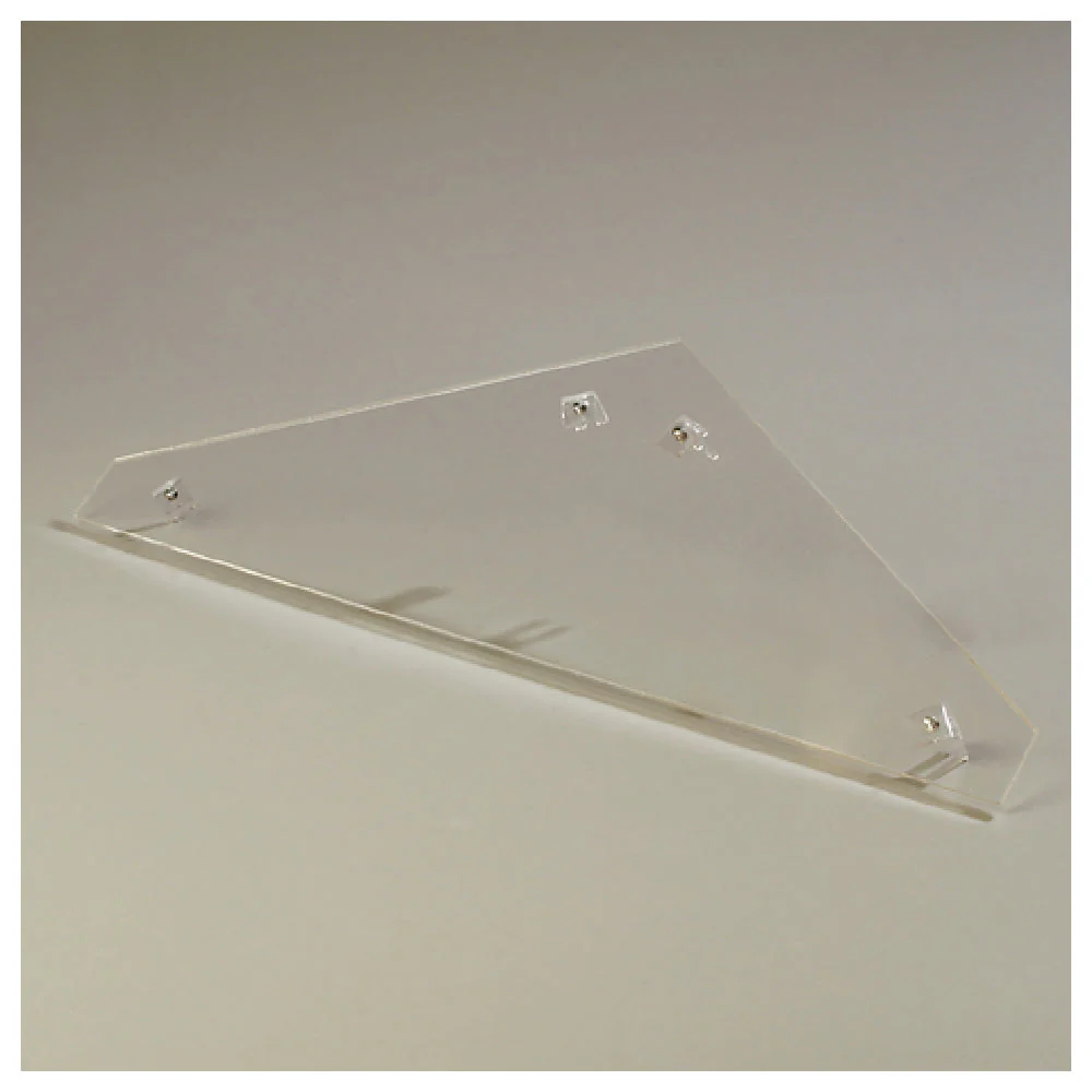 Carlisle 905207 28 Inch Sneeze Guard End Panel Clear Acrylic Double-end Panel