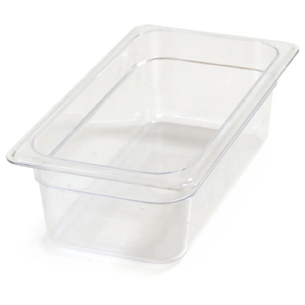 Carlisle 3066107 12-3/4 Inch Clear Polycarbonate Food Pan 3.8 Qt Capacity