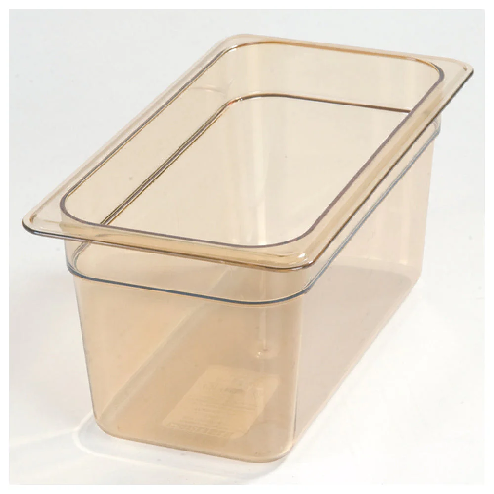 Carlisle 3086213 12.75 Inch Polyether Sulfone Hot Food Pan 5.7 Quarts Amber