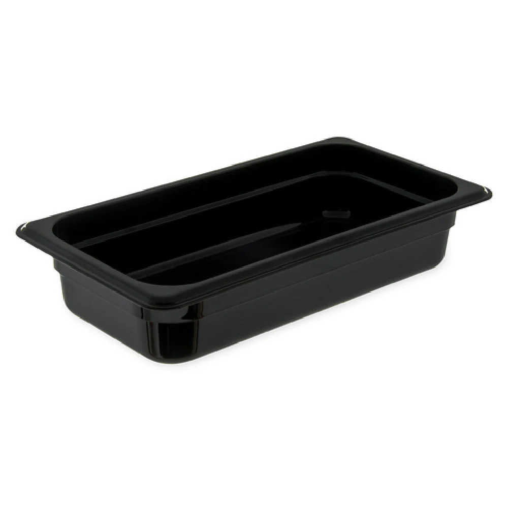 Carlisle 3086003 12.75 Inch Food Pan High Heat Hot Food Holder Black Polyethersulfone