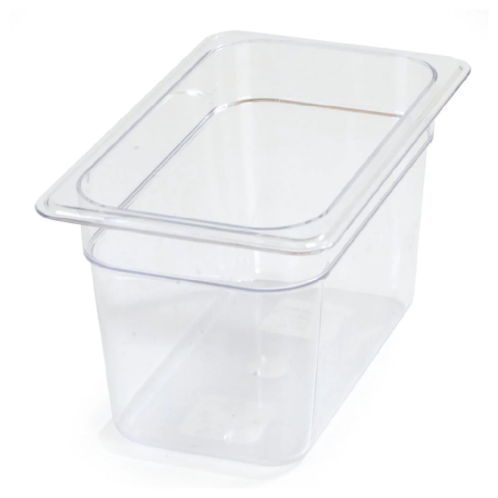 Carlisle 3068207 10-1/4 Inch Clear Polycarbonate Food Pan 4 Quarts with Reinforced Corners