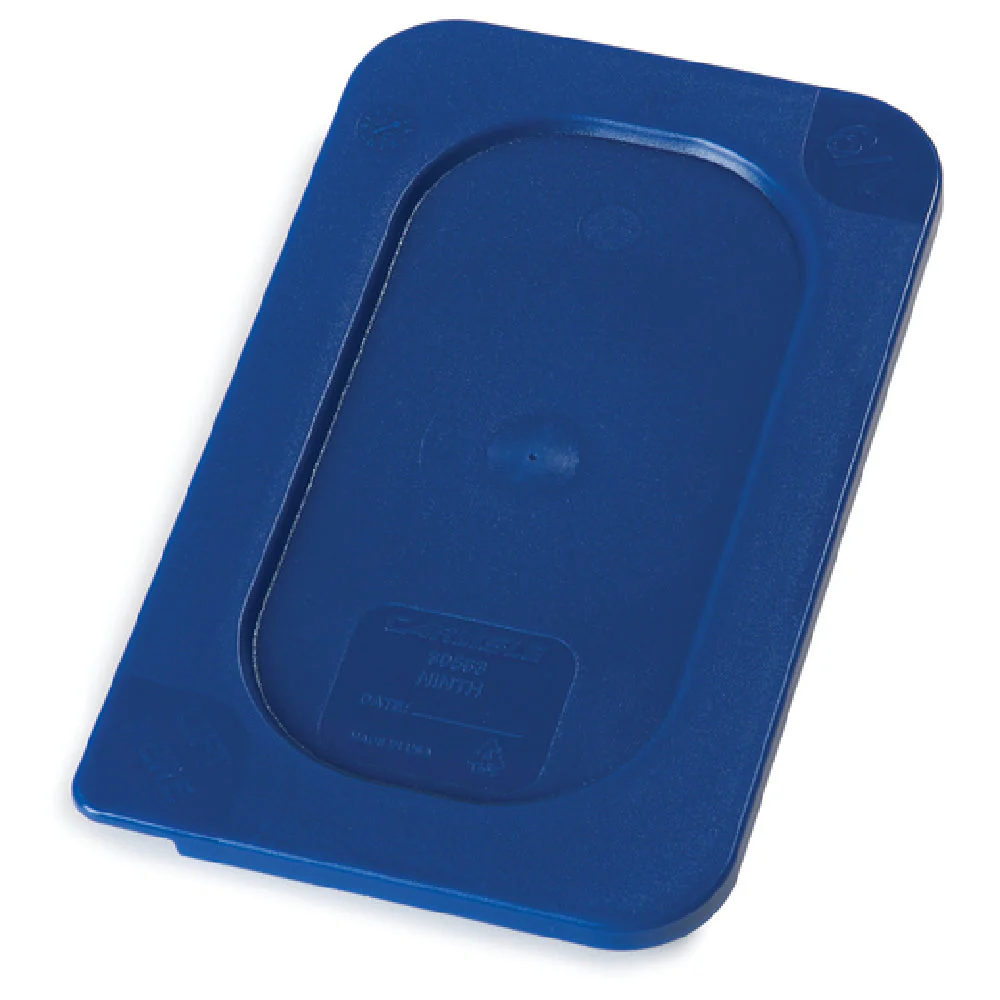 Carlisle 3058360 6.75 Inch Blue Food Pan Cover Leak Resistant Polyethylene