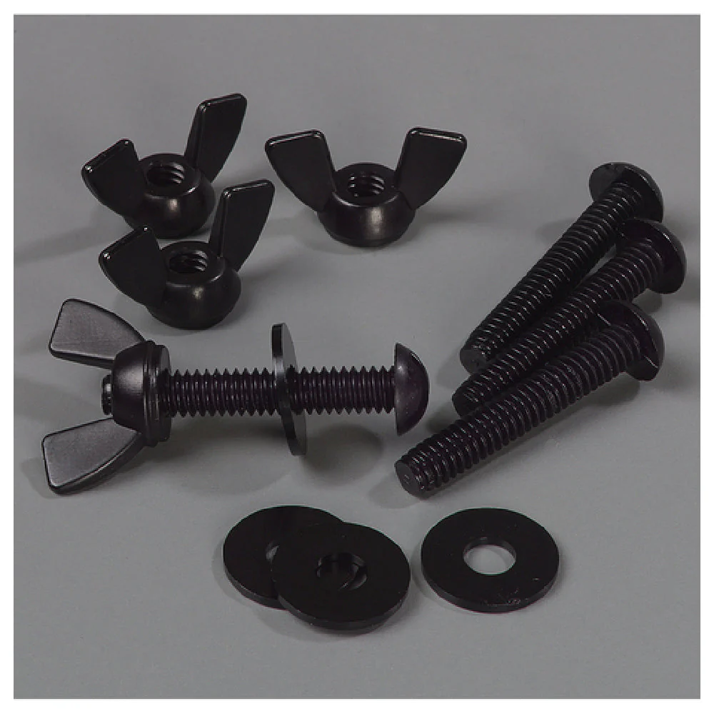 Carlisle 770200 Metal Sneeze Guard Hardware Single-sided Black