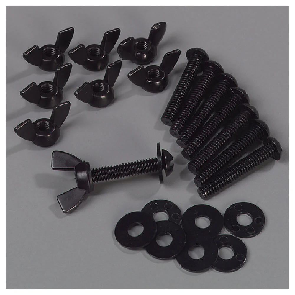 Carlisle 770400 Sneeze Guard Hardware Double-sided Nylon Black