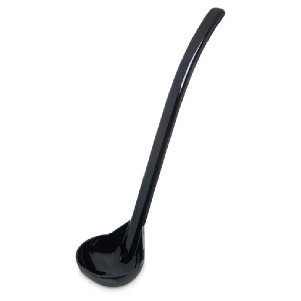 Carlisle 029503 9-1/2 Inch Plastic Ladle 1 Oz Oval Bowl Black Dishwasher Safe