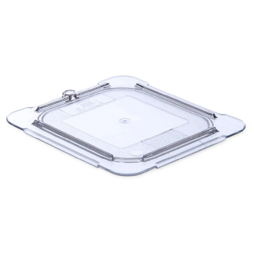 Carlisle 10316U07 6.88 Inch Clear Flat Lid for 1/6 Size Food Pan Polycarbonate